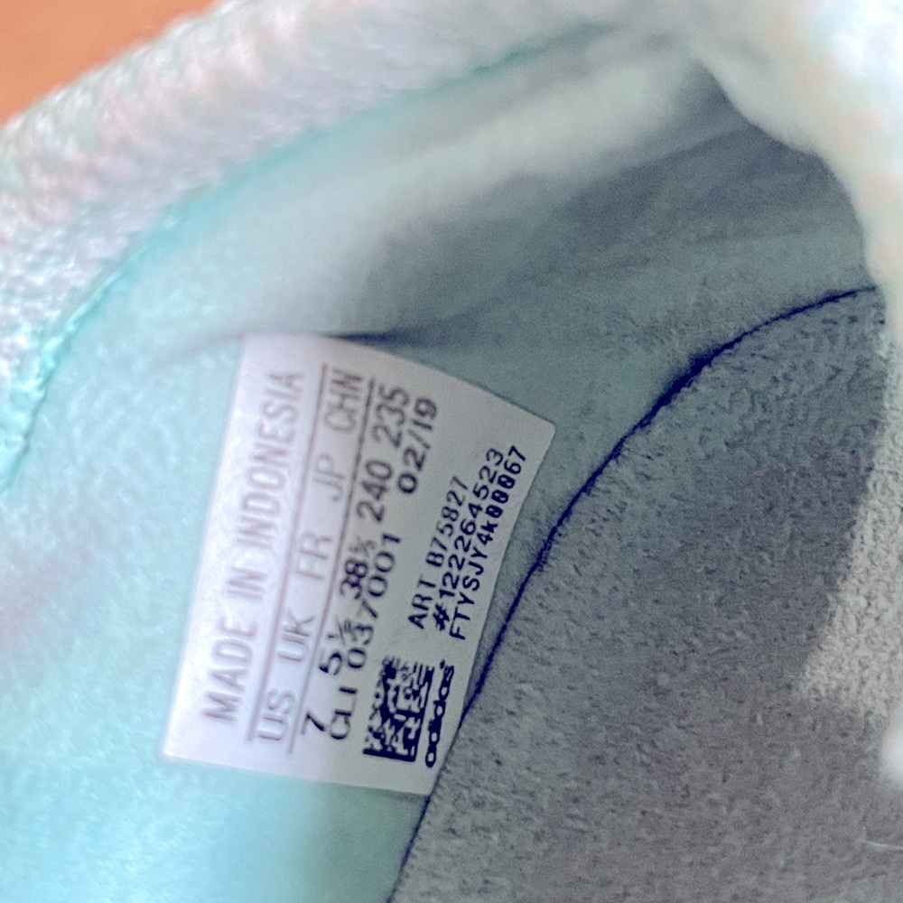 Adidas Running Shoes Mint Green in Color Sz 7 - Picture 5 of 5